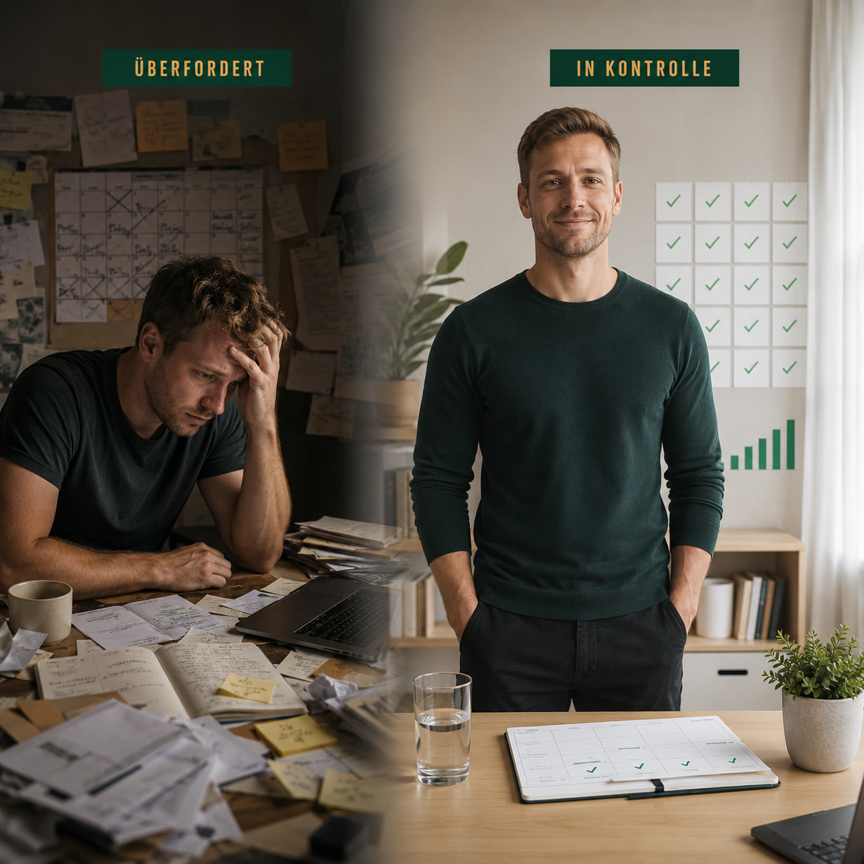 Überfordert zu in Kontrolle 30 Tage Life Reset
