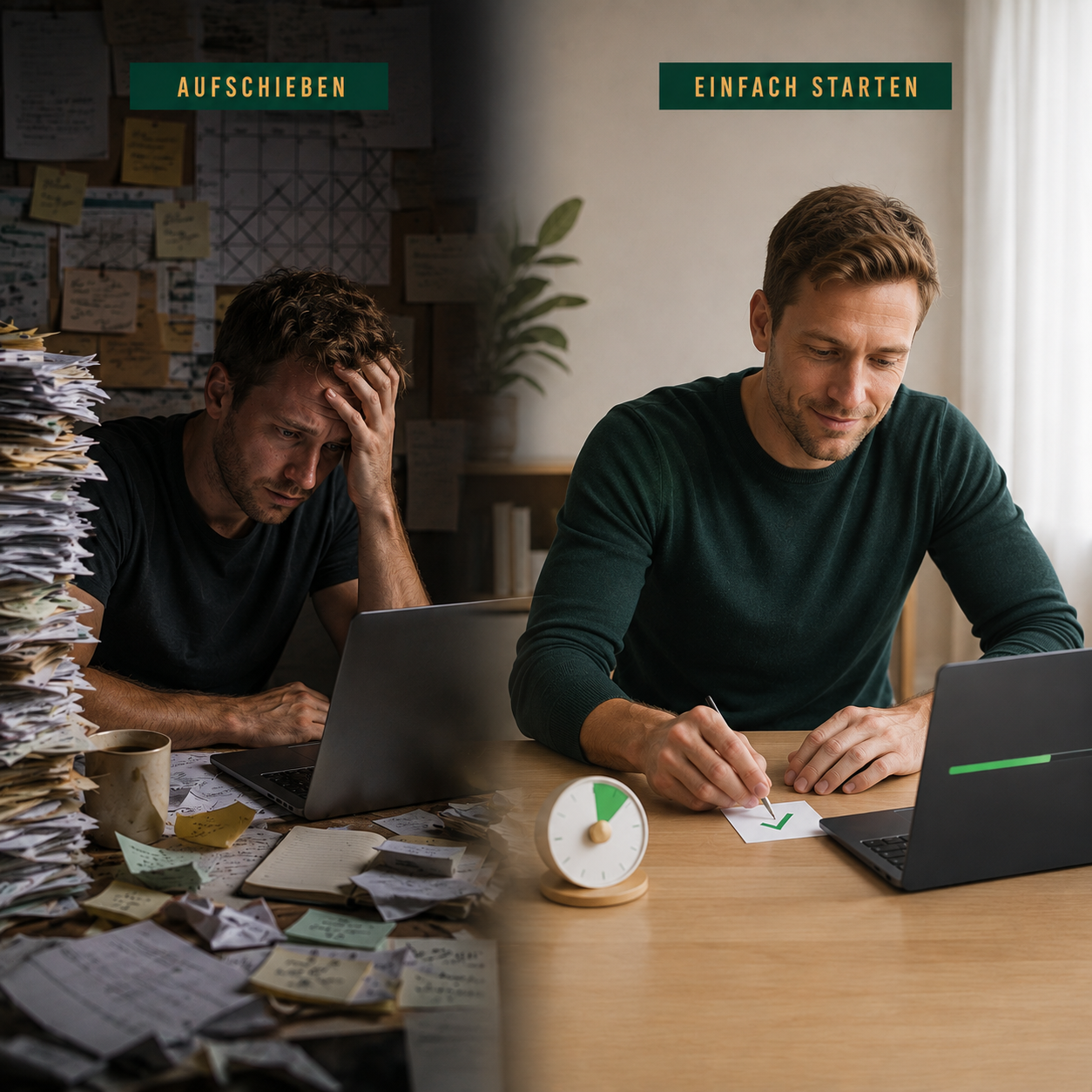 Aufschieben zu einfach starten Anti Procrastination
